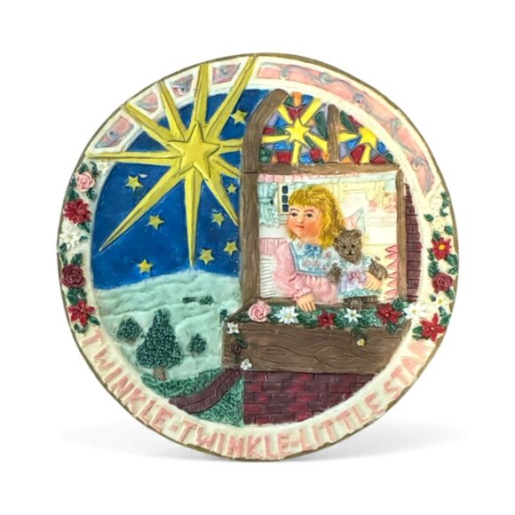 Twinkle Little Star Ceramic Tea Set By Youngs Inc. 1996 With Hand-Painted Design - Picture 2 of 6